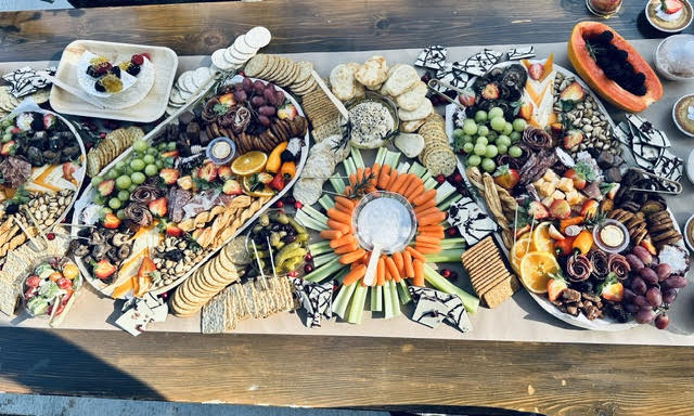 Alvin Community College Christmas Charcuterie Table
